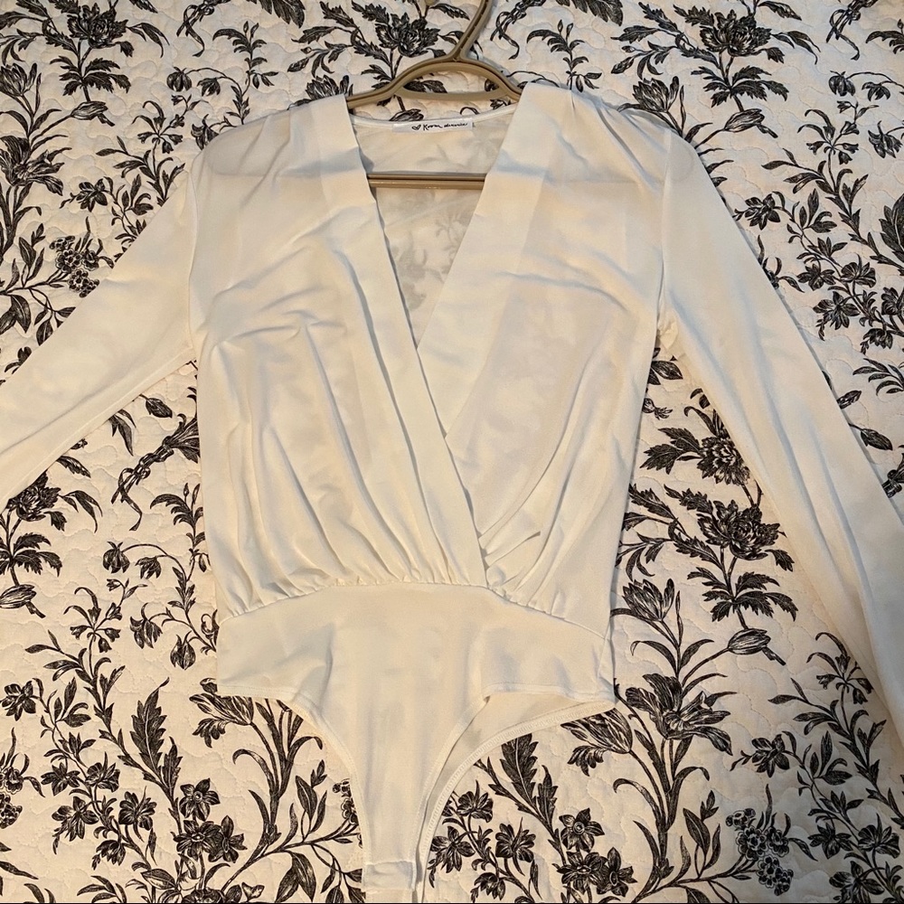 White long sleeve bodysuit - Size S